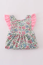 Load image into Gallery viewer, Vintage floral print ruffle dress
