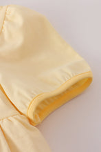 Load image into Gallery viewer, Yellow princess embroidery ruffle dress

