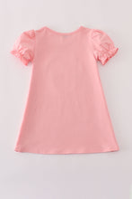 Load image into Gallery viewer, Pink floral character applique dress
