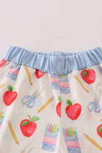Load image into Gallery viewer, Apple pencil print shorts set
