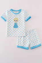 Load image into Gallery viewer, Blue character applique shorts set
