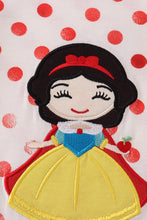 Load image into Gallery viewer, Red character applique dot romper
