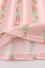 Load image into Gallery viewer, Pink floral smocked mom&amp;me dress
