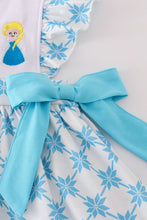Load image into Gallery viewer, Blue character embroidery bloomer set
