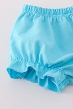Load image into Gallery viewer, Blue character embroidery bloomer set
