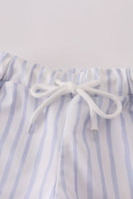 Load image into Gallery viewer, Blue stripe boy swimsuit UPF50+
