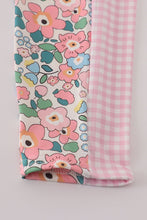 Load image into Gallery viewer, Pink floral print 2pc active tank legging set
