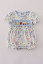 Load image into Gallery viewer, Floral print crayon apple embroidery bubble
