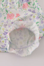 Load image into Gallery viewer, Floral print crayon apple embroidery bubble
