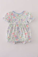 Load image into Gallery viewer, Floral print crayon apple embroidery bubble
