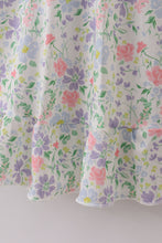 Load image into Gallery viewer, Floral print smocked mom dress
