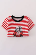 Load image into Gallery viewer, Red Georgia bulldog sequin stripe shorts set
