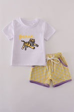 Load image into Gallery viewer, Purple gold LSU geaux tiger sequin set
