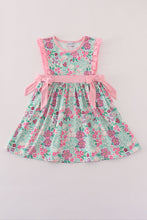 Load image into Gallery viewer, Green dream garden ruffle dress
