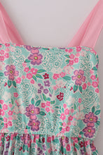 Load image into Gallery viewer, Green dream garden tiered mom dress
