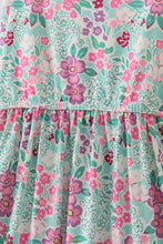 Load image into Gallery viewer, Green dream garden tiered mom dress
