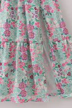 Load image into Gallery viewer, Green dream garden tiered mom dress
