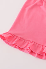 Load image into Gallery viewer, Pink character applique stripe shorts set
