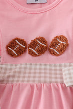 Load image into Gallery viewer, Pink football french knot pants set
