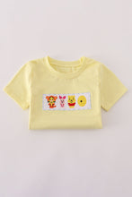 Load image into Gallery viewer, Blue character embroidery gingham shorts set
