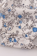 Load image into Gallery viewer, Blue vintage floral print bubble
