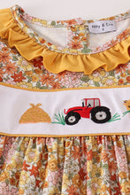 Load image into Gallery viewer, Highland cow embroidery ruffle pants set
