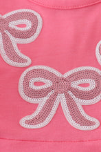Load image into Gallery viewer, Pink bow sequin dress
