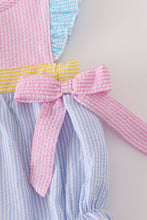Load image into Gallery viewer, Multi seersucker stripe ruffle bubble

