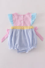 Load image into Gallery viewer, Multi seersucker stripe ruffle bubble
