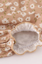Load image into Gallery viewer, Mustard &amp; mint floral print ruffle bubble
