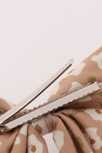 Load image into Gallery viewer, Mustard &amp; mint floral print hair sailor bow
