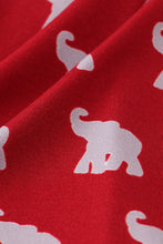 Load image into Gallery viewer, Alabama roll tide elephant print bamboo pajamas set
