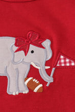 Load image into Gallery viewer, Alabama roll tide elephant applique ruffle bloomer set
