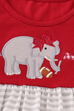 Load image into Gallery viewer, Alabama roll tide elephant applique stripe dress

