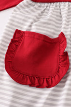 Load image into Gallery viewer, Alabama roll tide elephant applique stripe dress

