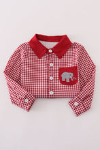 Load image into Gallery viewer, Alabama roll tide elephant embroidery button down shirt
