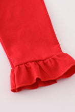 Load image into Gallery viewer, Georgia bulldog embroidery ruffle pants set

