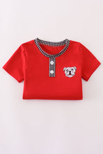 Load image into Gallery viewer, Georgia bulldog embroidery top
