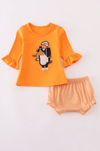 Load image into Gallery viewer, Orange Tennessee go vols applique bloomer set
