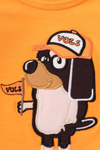 Load image into Gallery viewer, Orange Tennessee go vols applique bloomer set
