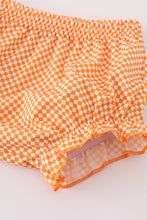 Load image into Gallery viewer, Orange Tennessee go vols applique bloomer set
