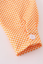 Load image into Gallery viewer, Orange Tennessee go vols applique button down shirt
