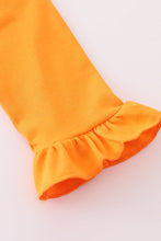 Load image into Gallery viewer, Orange Tennessee go vols applique ruffle pants set
