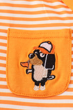 Load image into Gallery viewer, Orange Tennessee go vols applique stripe top
