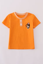 Load image into Gallery viewer, Orange Tennessee go vols embroidery top
