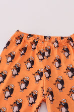 Load image into Gallery viewer, Orange Tennessee go vols print ruffle pajamas set
