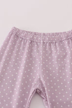 Load image into Gallery viewer, Purple floral print ruffle pants set
