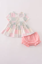 Load image into Gallery viewer, Pastel patchwork garden print bloomer set
