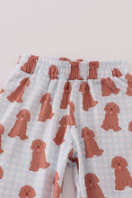 Load image into Gallery viewer, Pink puppy print pajamas set
