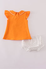 Load image into Gallery viewer, Orange Tennessee go vols embroidery bloomer set
